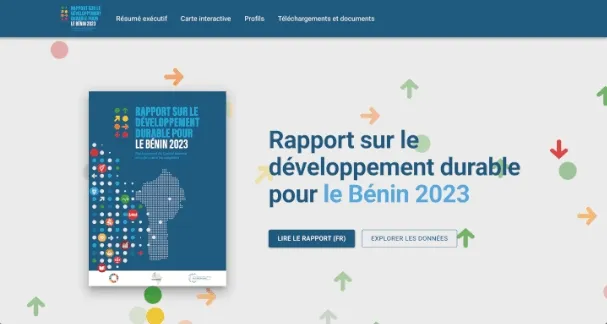 Landing page of project