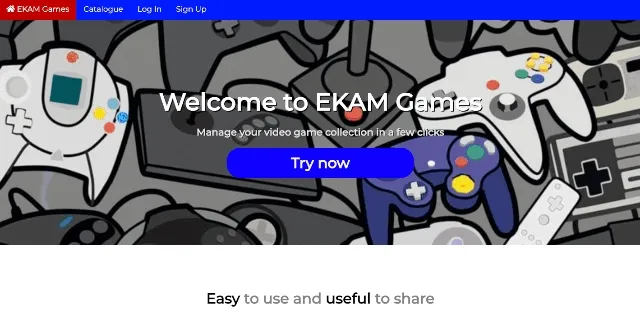 Landing page of project