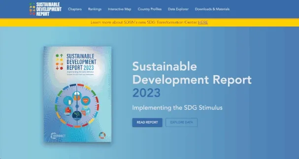 Landing page of project