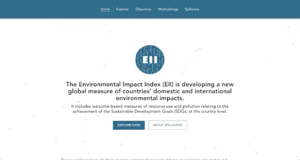 Landing page of project